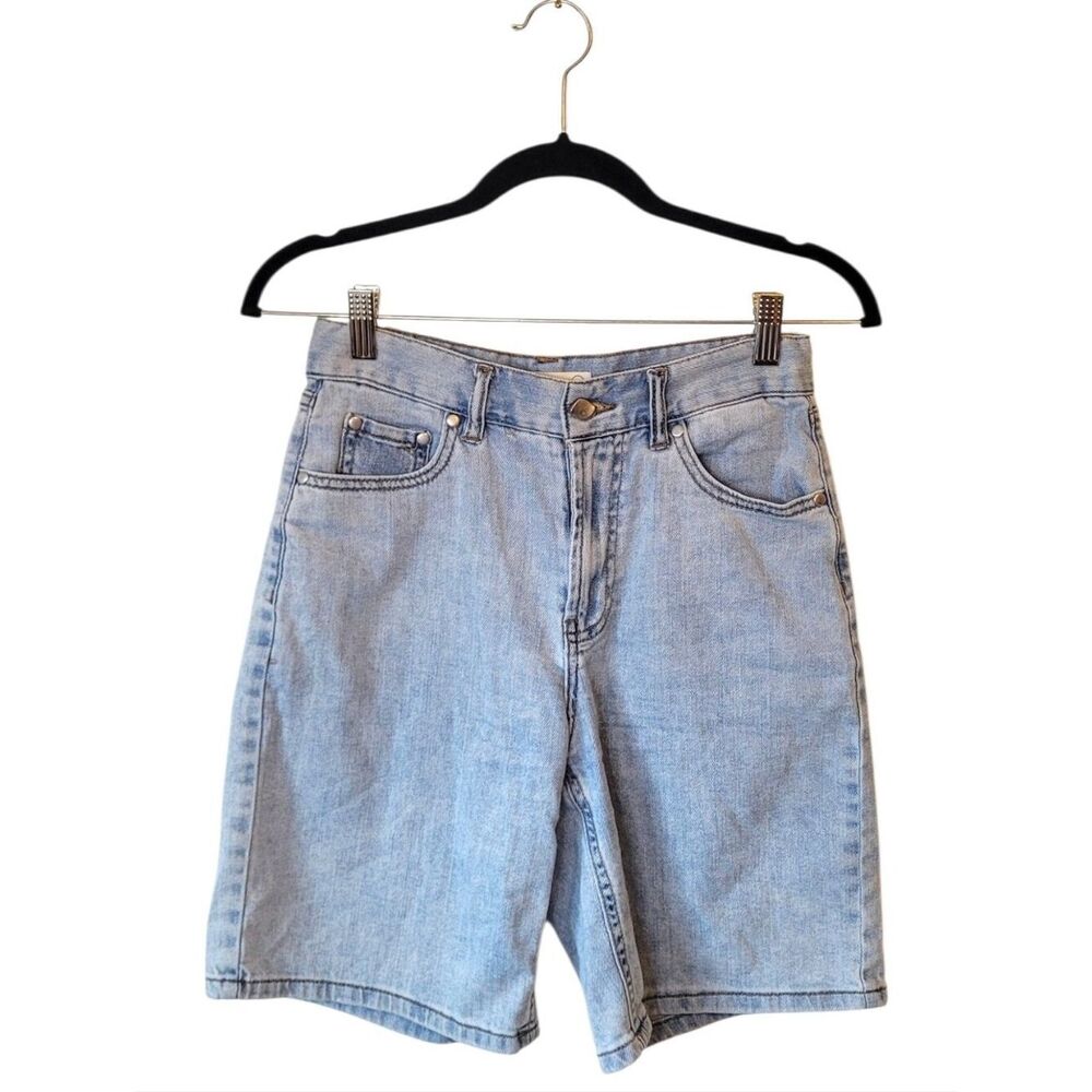 OAT NY Light Blue High-Rise Women's Denim Bermuda Shorts Size 2/26